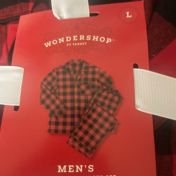 Wondershop men’s red/black Buffalo plaid Christmas pajama set - Picture 2 of 3